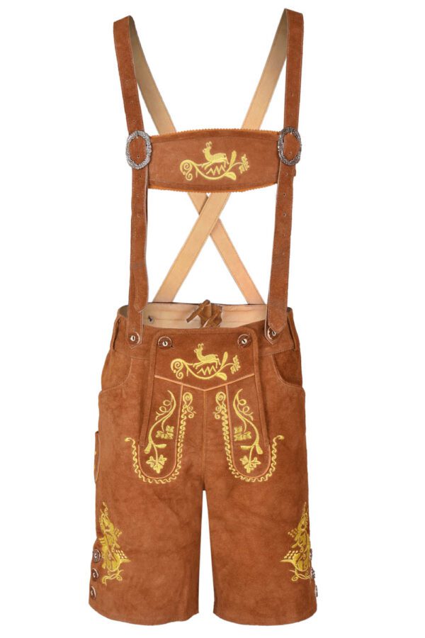 men brown authentic lederhosen