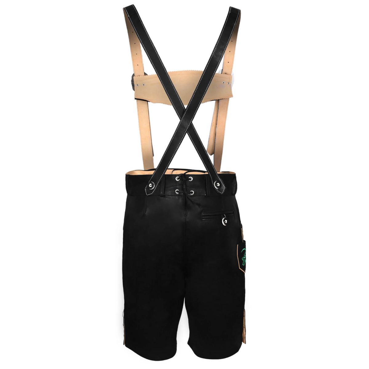 men authentic black lederhosen