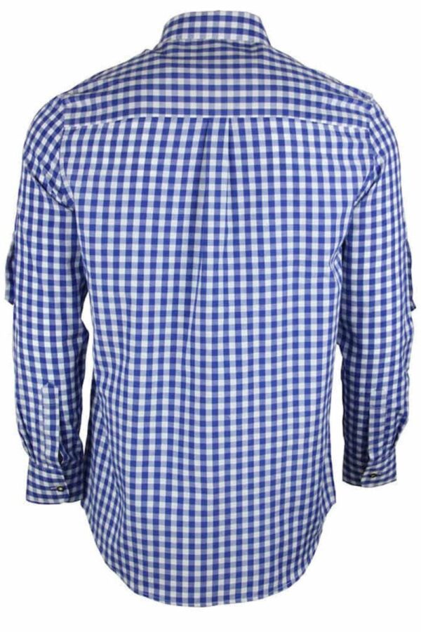 blue oktoberfest bavarian shirt back