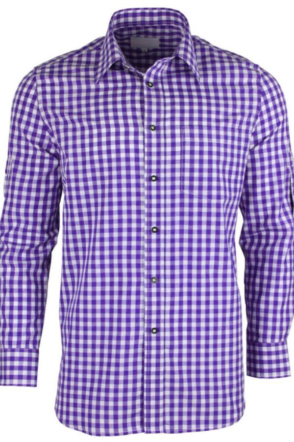 purple oktoberfest bavarian shirt front