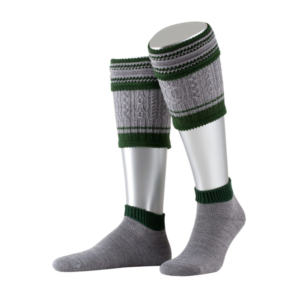 gray oktoberfest loferl socks