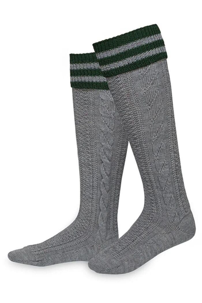 Oktoberfest gray trachten socks