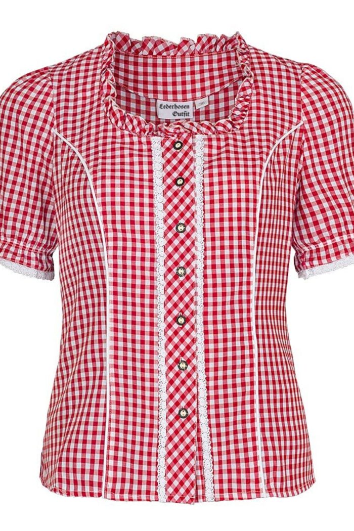 Red Bavarian shirts for women