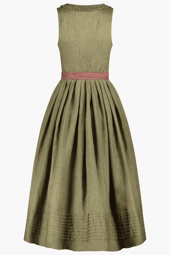 Authentic German Dirndl Dress for Bavarian Women back view