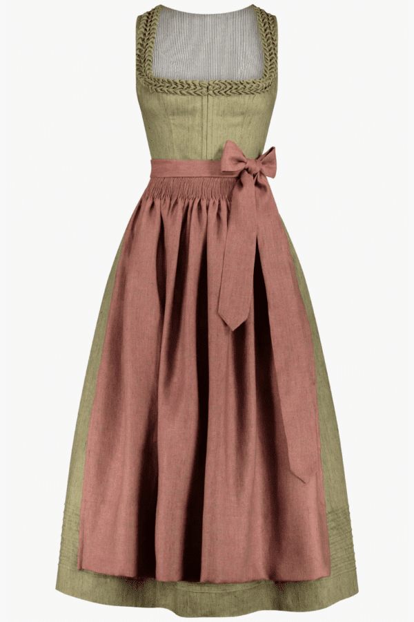 Authentic German Dirndl Dress for Bavarian Women front view