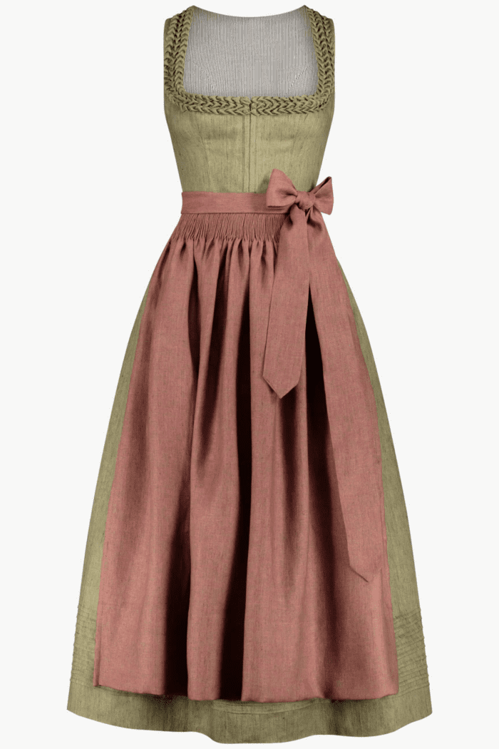 Authentic German Dirndl Dress for Bavarian Women front view