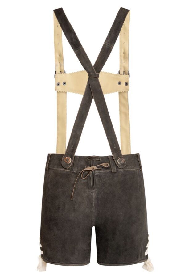 Authentic German lederhosen for women back view