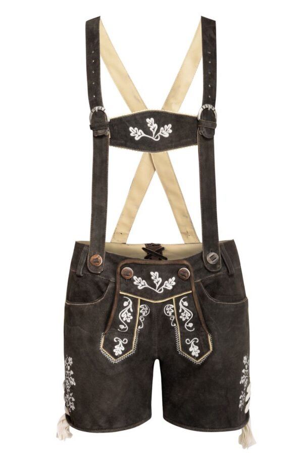 Authentic German lederhosen for women front view