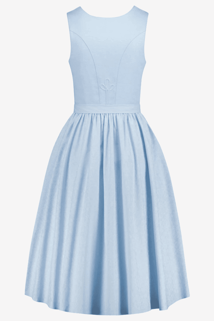 German Dirndl Dress Oktoberfest womens traditional Bavarian outfit back view