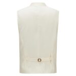 Authentic White Oktoberfest Vest Back