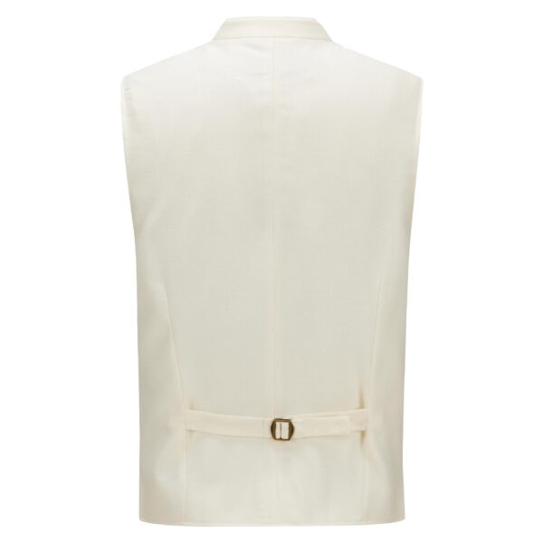 Authentic White Oktoberfest Vest Back