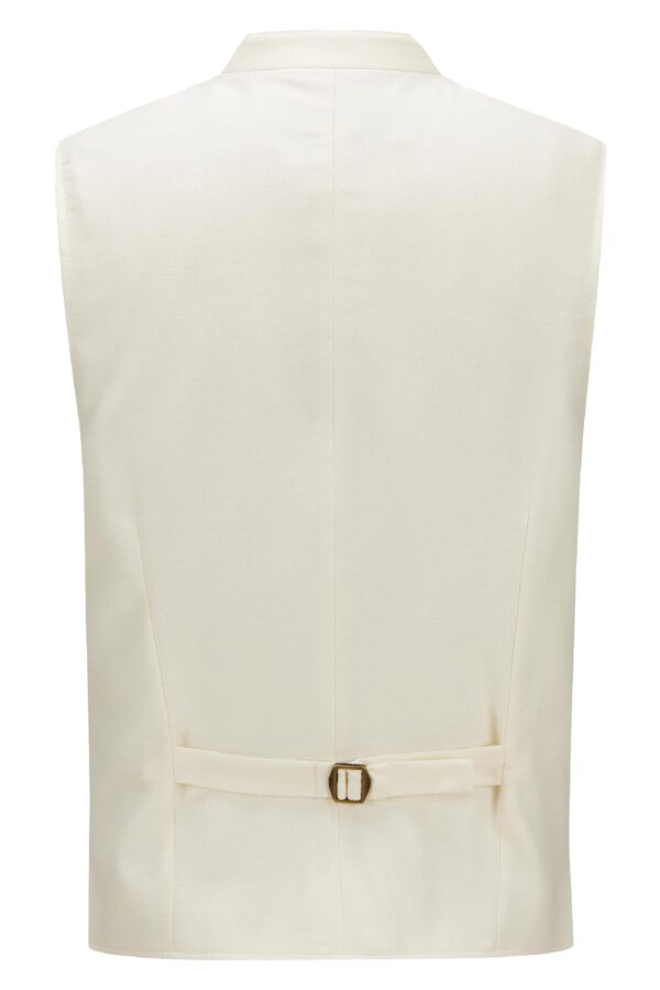 Authentic White Oktoberfest Vest Back