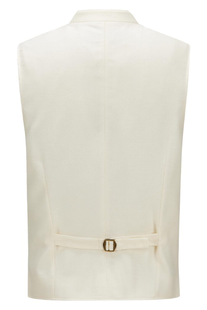 Authentic White Oktoberfest Vest Back