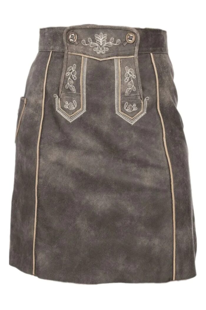 Authentic lederhosen skirt for women, traditional Bavarian Oktoberfest outfit