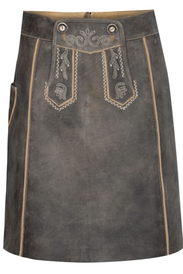 Authentic lederhosen skirt for women, traditional Oktoberfest costume with Bavarian style