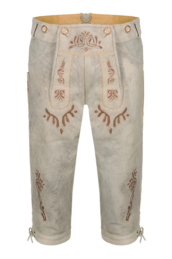 Authentic traditional Oktoberfest Bundhosen for men – front view