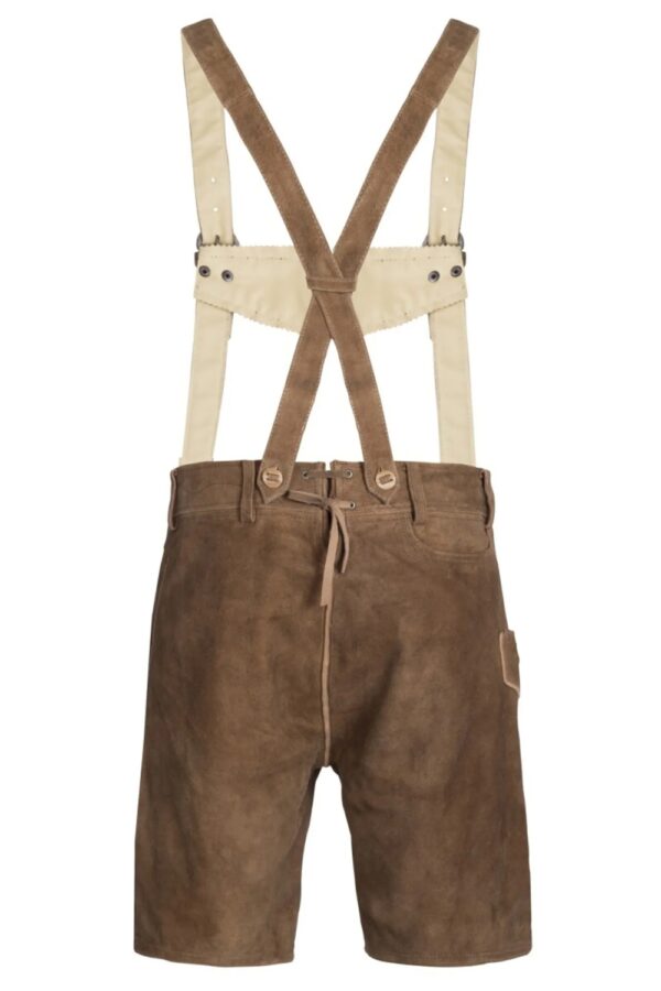 Back of Brown men’s lederhosen