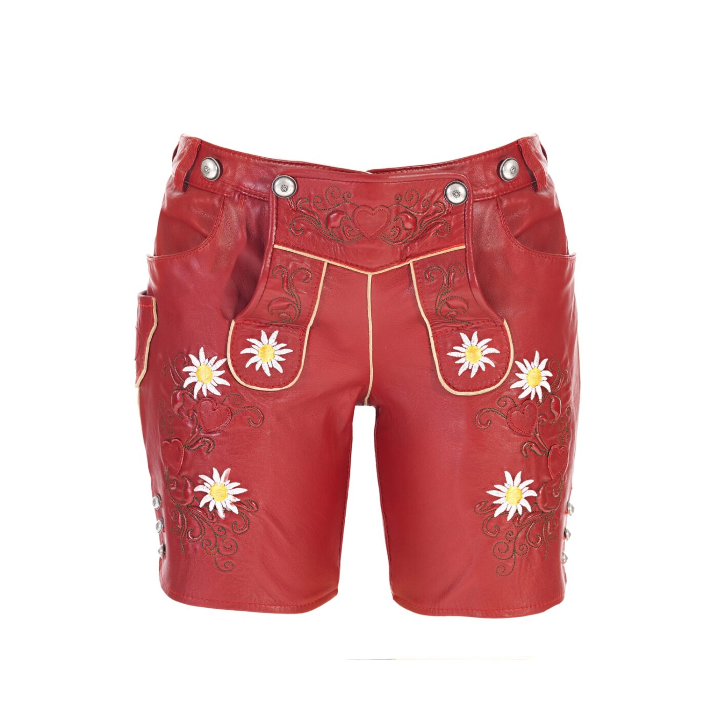 Red German Clothing Lederhosen Female Bavaria Outfit