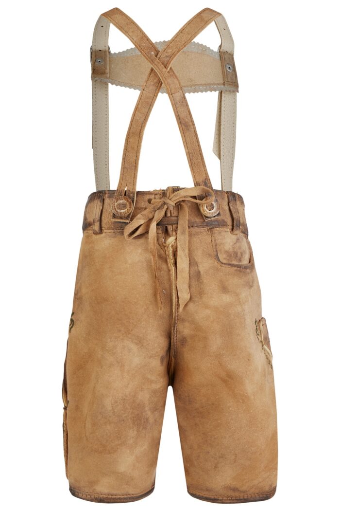 Back of vintage style kids lederhosen