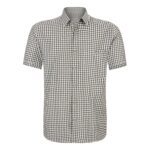 Men’s short sleeve green Trachten shirt
