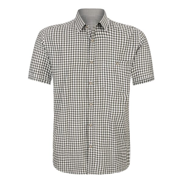 Men’s short sleeve green Trachten shirt