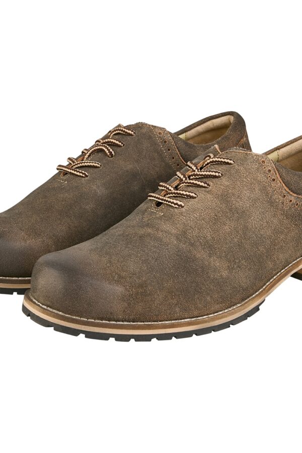 Traditional German Haferl shoes in vintage brown