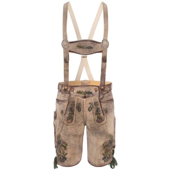 Antique Tan Lederhosen front