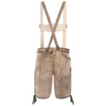 Antique Tan Lederhosen back