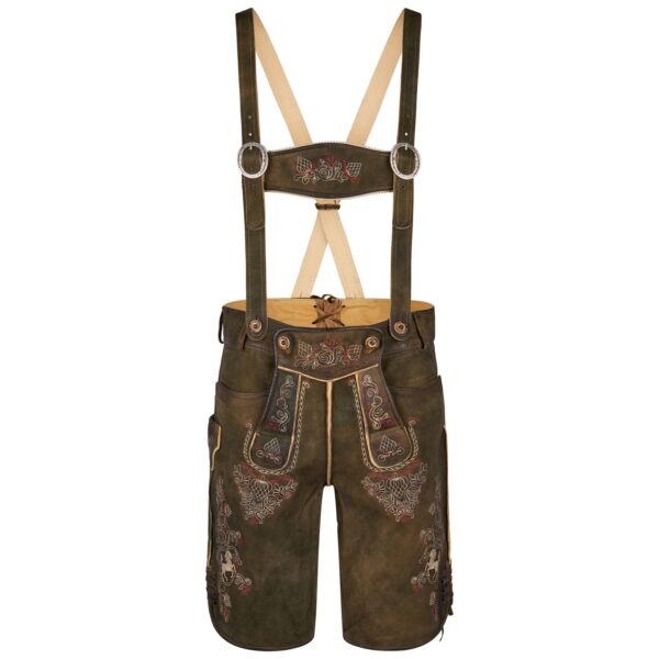 Authentic Earthy Brown Lederhosen with Fine Embroidery