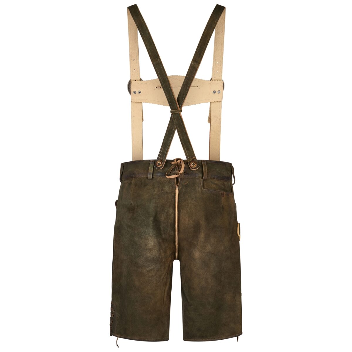 Authentic Earthy Brown Lederhosen with Fine Embroidery