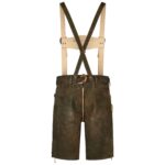 Authentic Earthy Brown Lederhosen with Fine Embroidery