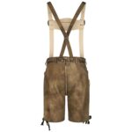 Bold Forest Tan Lederhosen Men Short back