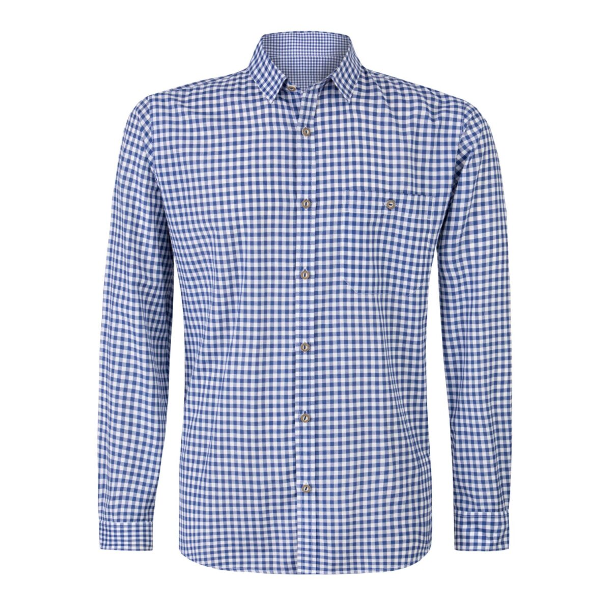 Oktoberfest Shirt Mens with Bold Blue Checkered
