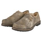 Bold Lederhosen Shoes in Epic Light Brown Front