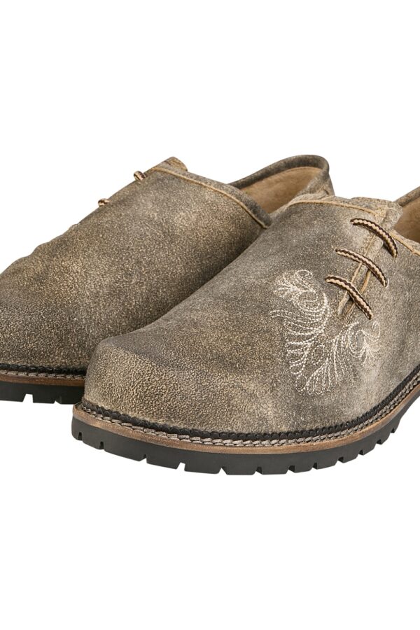Bold Lederhosen Shoes in Epic Light Brown Front