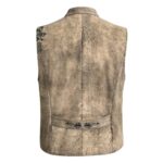 Bavarian Vest in Antique Oak Rustic Leather Back