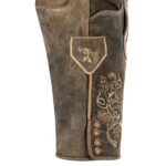Liberty Brown Lederhosen for Men Side