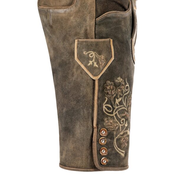 Liberty Brown Lederhosen for Men Side