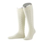 Cozy Trachten Socks in Off-White Front