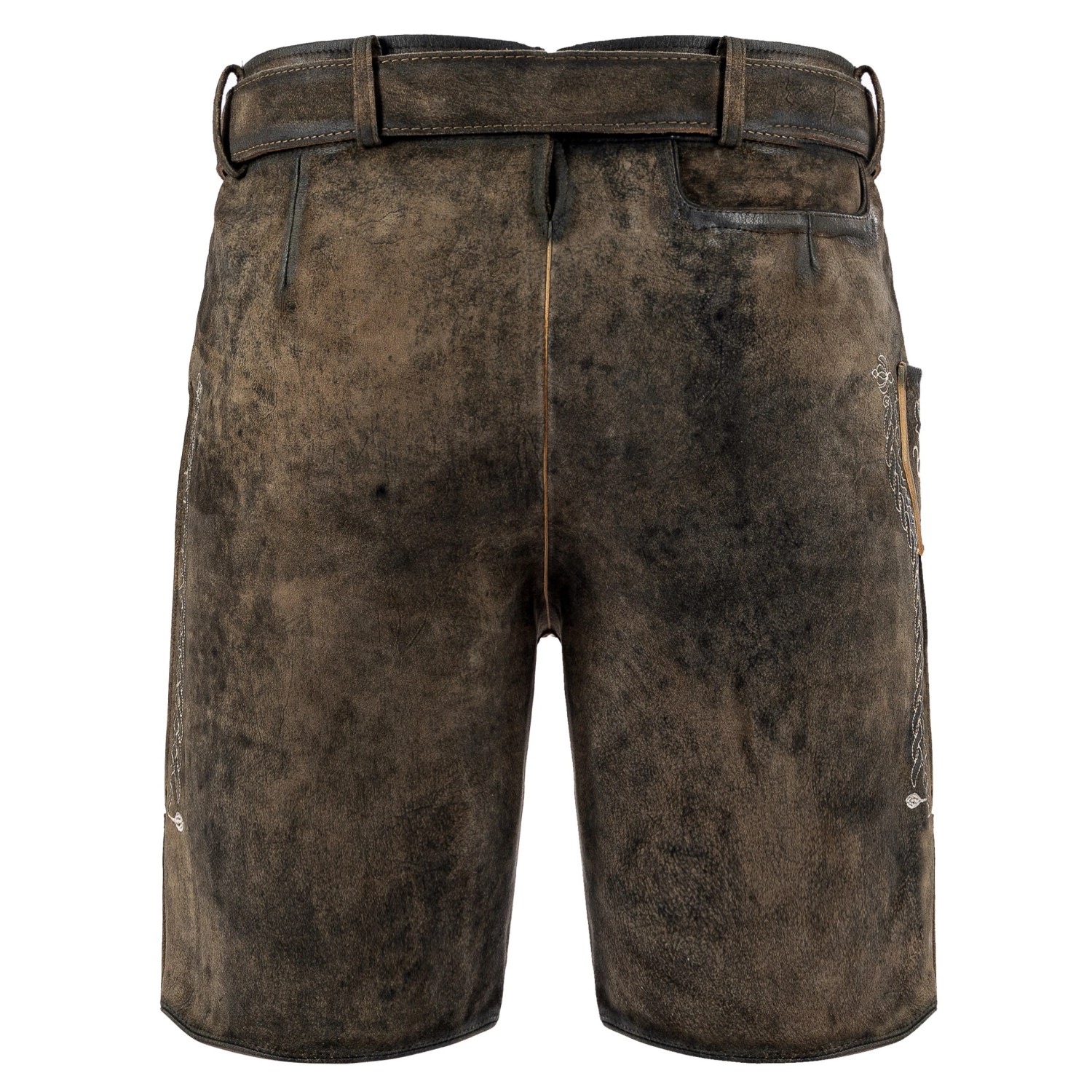 Cristiano Ronaldo Lederhosen with Cream Embroidery Back Cristiano Ronaldo Lederhosen with Cream Embroidery Back