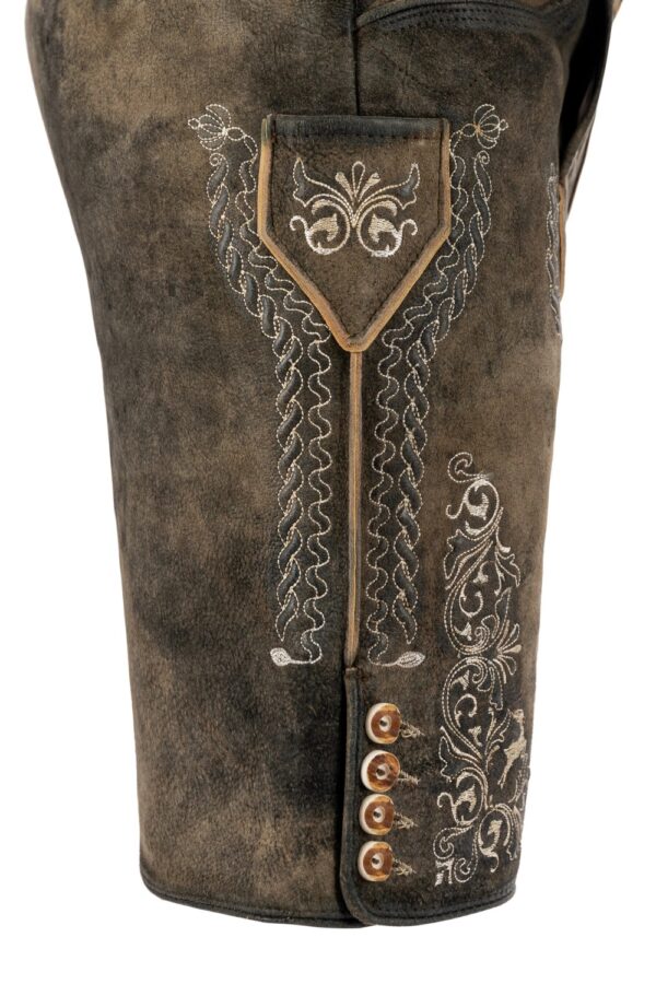 Cristiano Ronaldo Lederhosen with Cream Embroidery Side