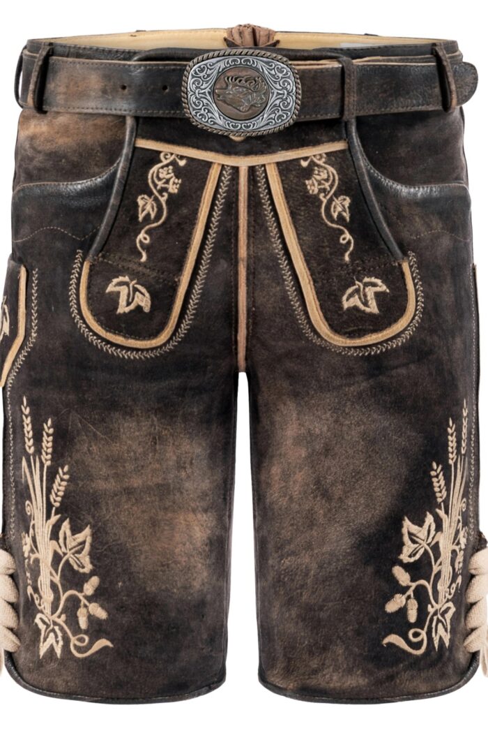 Ironwood Lederhosen Men in Burnt Brown Front