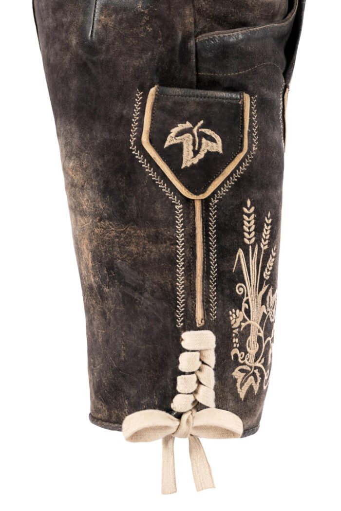 Ironwood Lederhosen Men in Burnt Brown Side