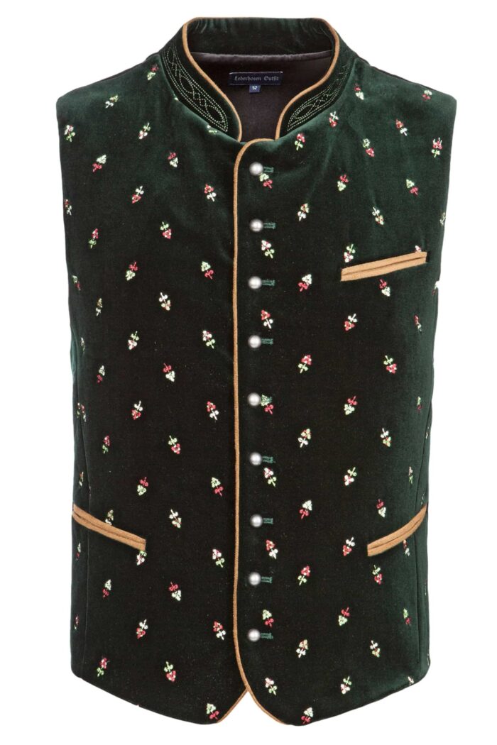 Premium Dark Green Oktoberfest Vest