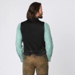 Premium Dark Green Oktoberfest Vest Back