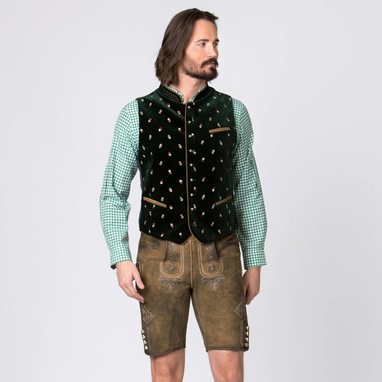 premium-dark-green-oktoberfest-vest-with-vibrant-embroidery-front 2 Premium Dark Green Oktoberfest Vest Front 2