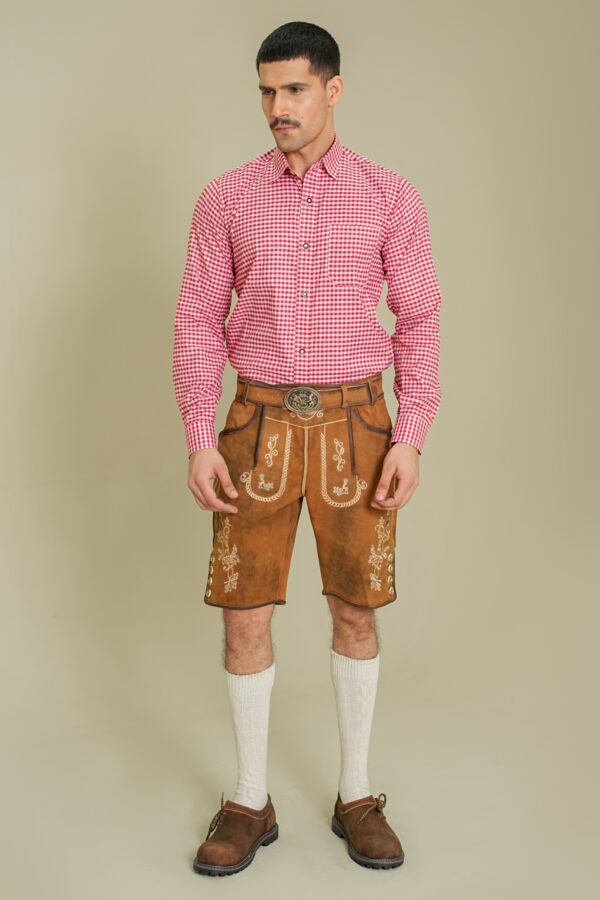 Amber Crest Heritage Lederhosen full front view