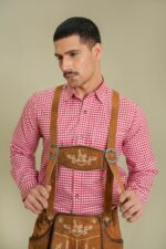 Amber Crest Heritage Lederhosen with traditional suspenders