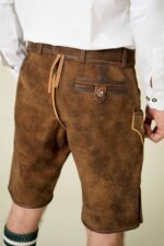 Back leather detail of Chestnut Ridge Traditional Lederhosen