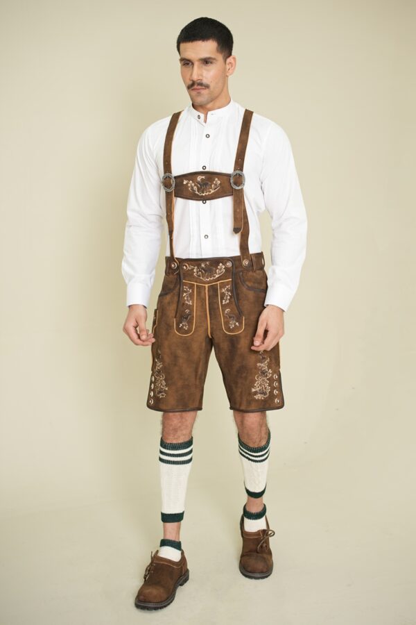 Chestnut Ridge Traditional Lederhosen full front view